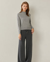 レディース カシミヤ モックネック セーター