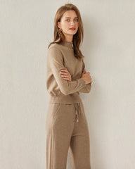 レディース カシミヤ モックネック セーター