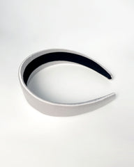 シルク製 幅4cm ボーダーヘアバンド