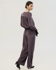 22匁シルク シャツ&ストレートパンツ セット