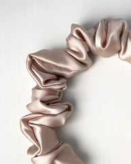 3.5cm幅シルクプリーツヘアバンド