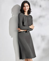 30匁 シルク ミディスカート