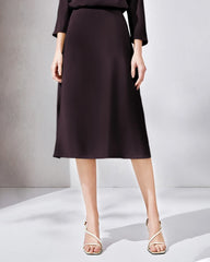 30匁 シルク ミディスカート