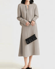 30モミシルクブラウス(スリット入り)