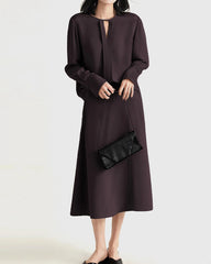 30モミシルクブラウス(スリット入り)