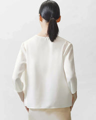 レディースベーシックシルクカーディガン