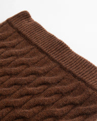 カシミヤウール ケーブルニット セーター&スカート セット