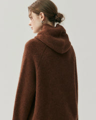 カシミヤウール ニットフーディー&パンツセット