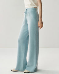 カシミヤウール ジップアップフーディー&ストレートパンツ