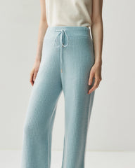 カシミヤウール ジップアップフーディー&ストレートパンツ