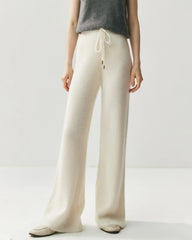 カシミヤウール ジップアップフーディー&ストレートパンツ