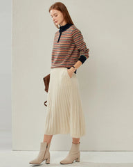 100%カシミヤのクラシックタートルネックセーター