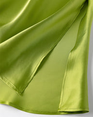 22モミ シルクミディスカート