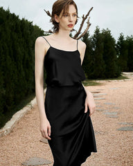 スクープネックシルクキャミソール