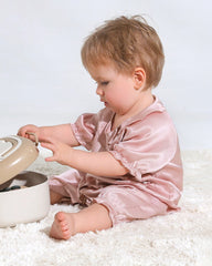 ドールカラー ベビーシルクロンパース