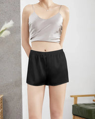 サテンシルクの女性用レギンスパンティショーツ