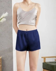 サテンシルクの女性用レギンスパンティショーツ