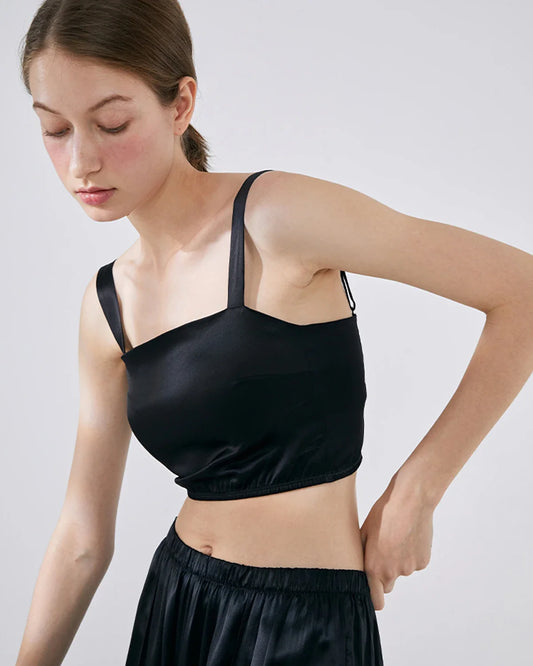 シルククロップタンクトップ