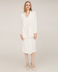 40匁シルク ショールカラー ブレザー