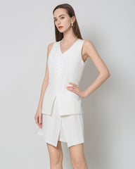 レディース シルク ノースリーブトップス