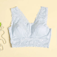 通気性シルクスポーツレースブラ