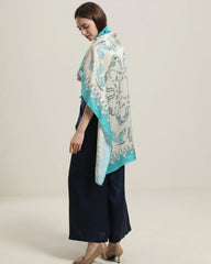 夏用レディースシルクスカーフ