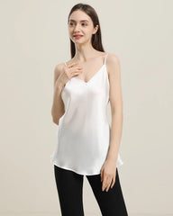19匁シルク製 Vネックキャミソール