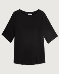 ウォッシャブルシルク ジャージー クルーネックTシャツ