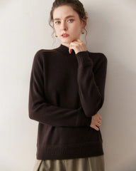 レディース ケーブルトリム ラグラン カシミヤセーター