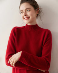 レディース ケーブルトリム ラグラン カシミヤセーター