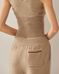 ワイドレッグカシミヤパンツ