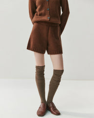 レディース カシミヤウール カーディガン&ショートセット