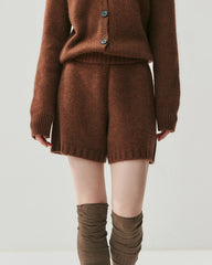 レディース カシミヤウール カーディガン&ショートセット