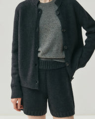 レディース カシミヤウール カーディガン&ショートセット