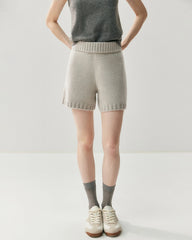 レディース カシミヤウール カーディガン&ショートセット