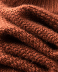 レディース ハーフジップ カシミヤ プルオーバー セーター