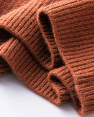 レディース ハーフジップ カシミヤ プルオーバー セーター