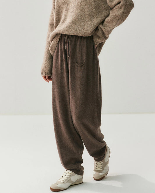 リラックスフィット カシミヤウールパンツ(レディース)
