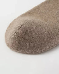 レディース カシミヤ膝丈ソックス