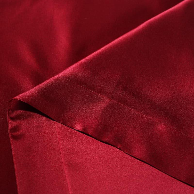 19 Momme Mulberry Silk Oxford Pillowcase, Red