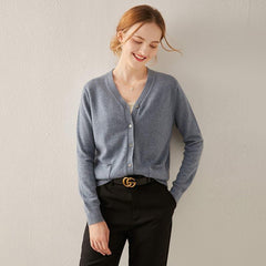 レディース カシミヤニットカーディガン
