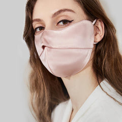 100%シルク製 アイコーナープロテクトマスク(日焼け止め付き)