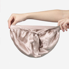 19モメシルクのサイズ調節可能な睡眠用キャップ