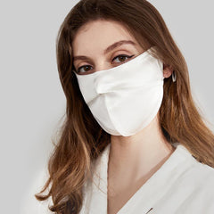 100%シルク製 アイコーナープロテクトマスク(日焼け止め付き)