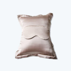 Cushion and Eyemask Silk 2 Pcs Travel Set, Pink