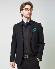 ダークトーン プリント メンズ シルクハンカチ