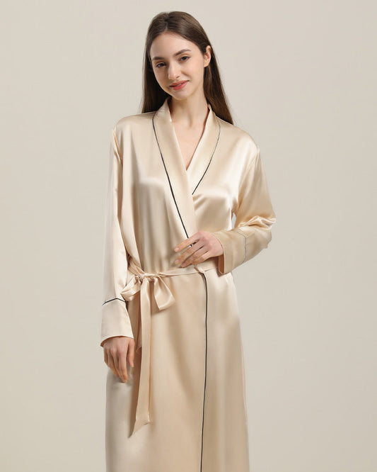 22匁 コントラストトリム フルレングスシルクローブ