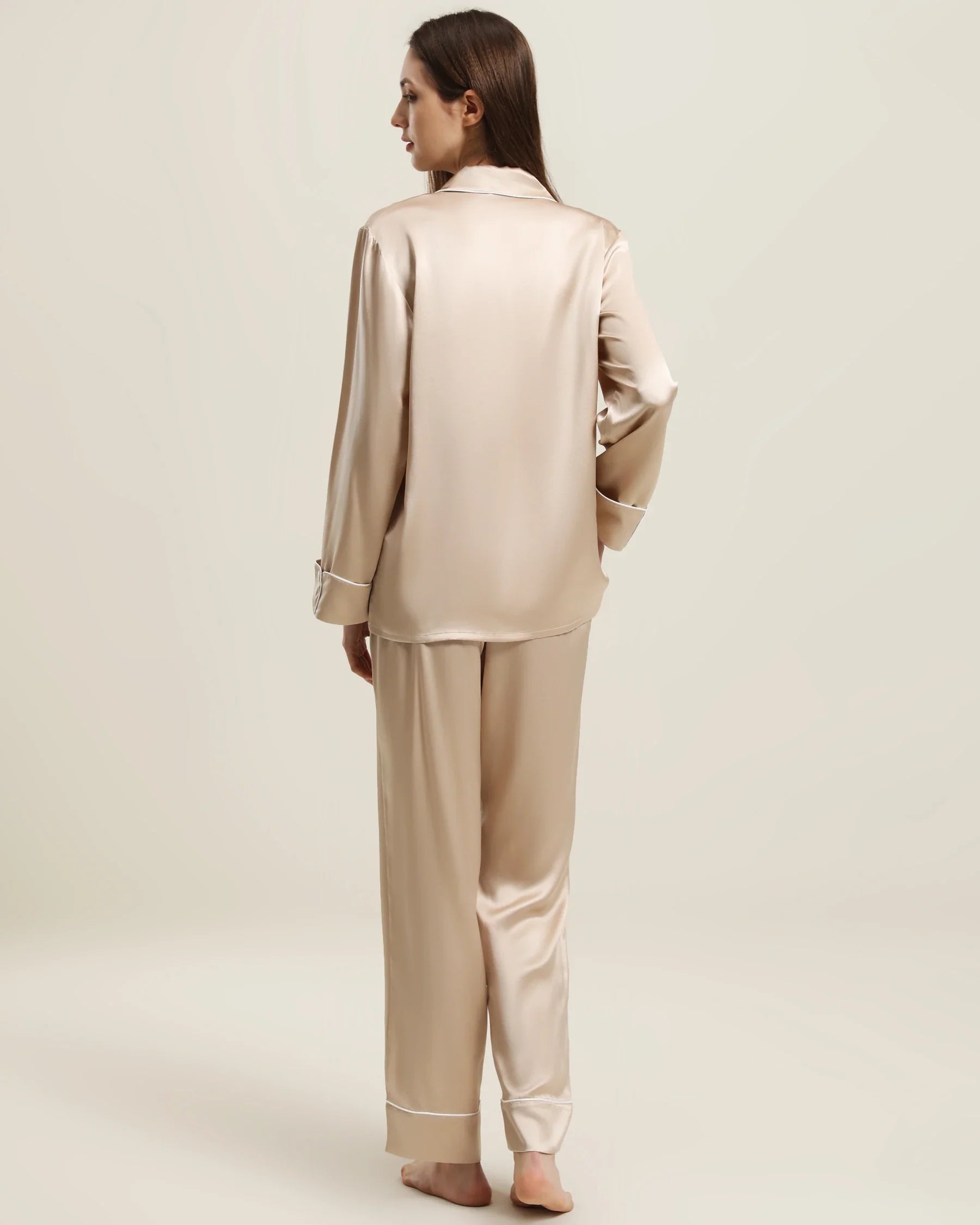 22匁マルベリーシルク クラシックパジャマセット