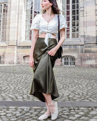 22匁シルクマキシスカート