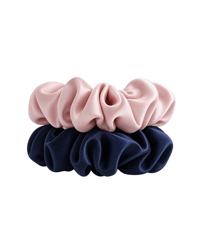 シルクシュシュ 2個セット（3.5cm幅）